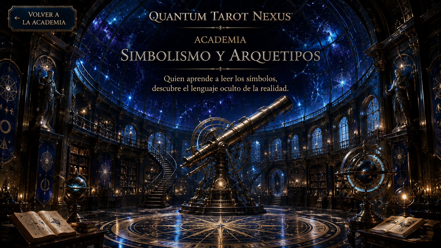 Interior del Observatorio de Simbolismo y Arquetipos