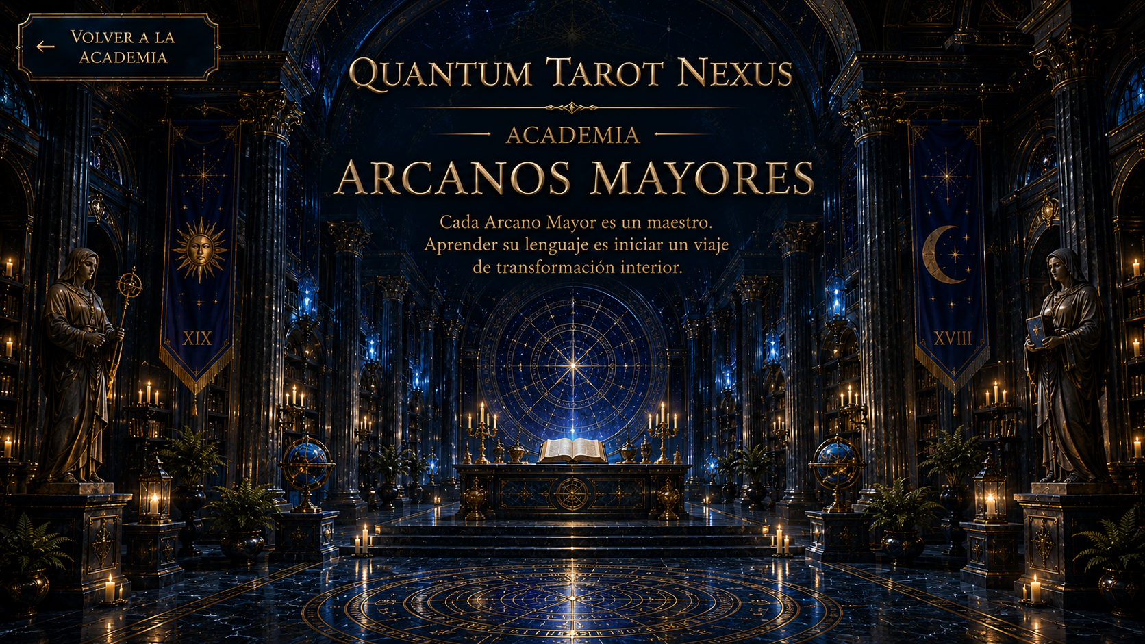 Interior del Templo de los Arcanos Mayores